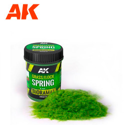 AK Interactive 8219 Grass Flock 2mm Spring Terrain Diorama
