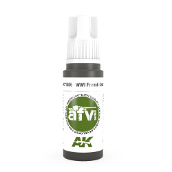 AK Interactive 11306 WWI French Green 2 17ml AFV 3G Acrylic Model Paint