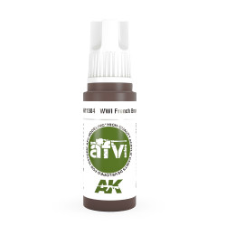 AK Interactive 11304 WWI French Brown 17ml AFV 3G Acrylic Model Paint