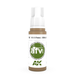 AK Interactive 11302 WWI French Milky Coffee 17ml AFV 3G Acrylic Model Paint