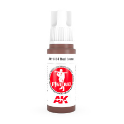 AK Interactive 11434 Red Brown 17ml 3G Acrylic Model Paint
