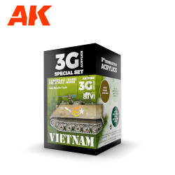 AK Interactive 11659 Vietnam Colours 3G Acrylic Paint Set