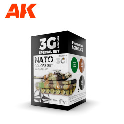 AK Interactive 11658 NATO Colours 3G Acrylic Paint Set