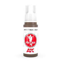 AK Interactive 11417 Waffen Brown 17ml 3G Acrylic Model Paint