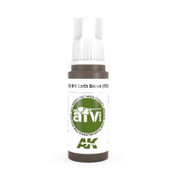 AK Interactive 11336 Nº5 Earth Brown (FS30099) 17ml AFV 3G Acrylic Model Paint