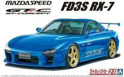Aoshima 06147 Mazda Speed FD3S RX-7 A-Spec GT-C '99 1:24 Plastic Model Car Kit