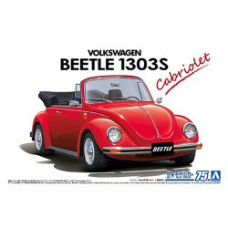 Aoshima 06154 Volkswagen 15ADK Beetle 1303S Cabriolet '75 1:24 Model Kit