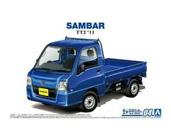 Aoshima 05828 Subaru TT2 Sambar WR Blue Limited '11 1:24 Plastic Model Car Kit