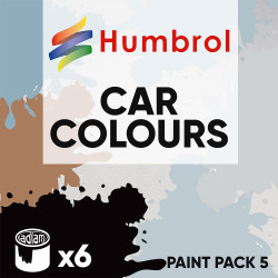 Humbrol 14ml Enamel Paint Pack 5 - 6 Car Colours