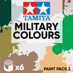 Tamiya Acrylic 10ml Paint Pack 2 - 6 Military Colours Set 2