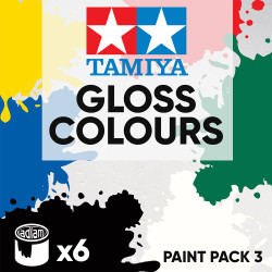 Tamiya Acrylic 10ml Paint Pack 3 - 6 Gloss Colours