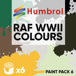 Humbrol 14ml Enamel Paint Pack 6 - 6 RAF WWII Colours