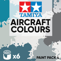 Tamiya Acrylic 10ml Paint Pack 4 - 6 Aircraft Colours