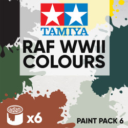 Tamiya Acrylic 10ml Paint Pack 6 - 6 RAF WWII Colours