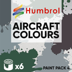 Humbrol 14ml Enamel Paint Pack 4 - 6 Aircraft Colours