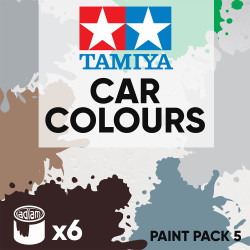 Tamiya Acrylic 10ml Paint Pack 5 - 6 Car Colours