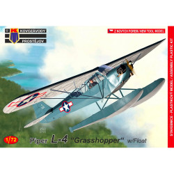 Kovozavody Prostejov 72192 Piper L-4 Grasshopper w/Floats 1:72 Model Kit