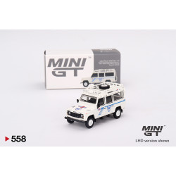 MiniGT Land Rover Defender 110 Safari Rally Martini 1:64 Diecast Model MGT00558-L