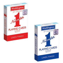 Waddingtons Original Classic Number 1 Playing Cards Red or Blue Pack