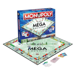 Mega Monopoly Board Game - More Properties, More Cash…! Winning Moves Age 8+