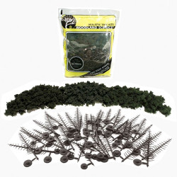 Woodland Scenics TR1113 2½"-6"Forest Green Trees 24/Kit Landscaping Landscaping