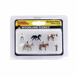 Woodland Scenics A2159 Horseback Riders N Gauge Figures Animals & Vehicles