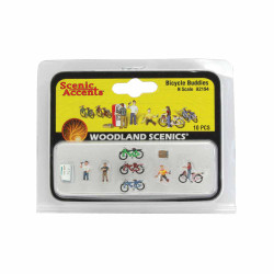 Woodland Scenics A2194 Bicycle Buddies N Gauge Figures Animals & Vehicles