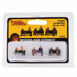 Woodland Scenics A1924 People On Benches HO OO Gauge Figures Landscaping