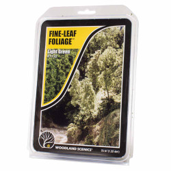 Woodland Scenics F1132 Light Green Fine Leaf Foliage Scenic Brush Flock