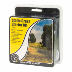 Woodland Scenics FS647 Static Grass Starter Kit Scenic Brush Foliage Flock