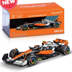 Bburago F1 Mclaren MCL60 #4 Lando Norris w/Helmet 2023 1:43 Model