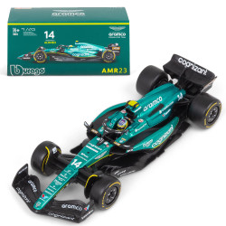Bburago F1 Aston Martin AMR23 #14 Fernando Alonso w/Helmet 2023 1:43 Model