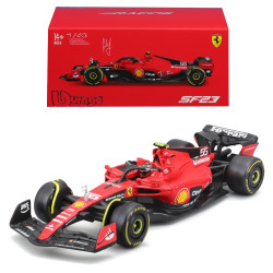 Bburago F1 Ferrari SF-23 #55 Carlos Sainz w/Helmet 2023 1:43 Model