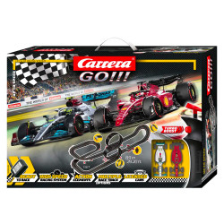 Carrera GO!!! Up to Speed 2022 F1 Slot Car Set - Hamilton/Sainz (8.9m)