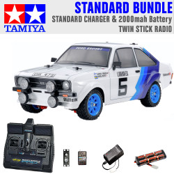 Tamiya RC 58687 Ford Escort MK.II Rally PB 1:10 Standard Stick Radio Bundle