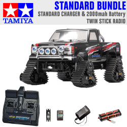 Tamiya RC 58690 Landfreeder Quadtrack (TT-02FT) 1:10 Standard Stick Radio Bundle