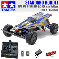 Tamiya RC 47458 Thunder Dragon (2021)1:10 Standard Stick Radio Bundle