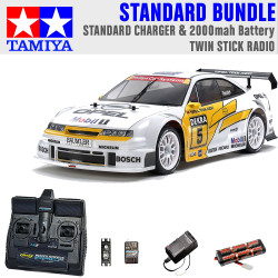 Tamiya RC 47461 Opel Calibra V6 (TA02) 1:10 Standard Stick Radio Bundle
