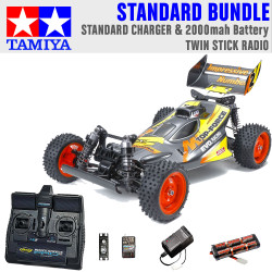 Tamiya RC 47470 Top Force Evo. 1:10 Standard Stick Radio Bundle