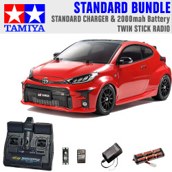 Tamiya RC 58684 Toyota GR Yaris M-05 FWD RC 1:10 Standard Stick Radio Bundle