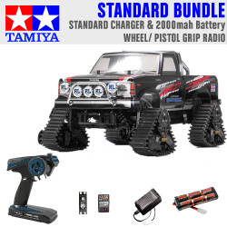 Tamiya RC 58690 Landfreeder Quadtrack (TT-02FT) 1:10 Standard Wheel Radio Bundle
