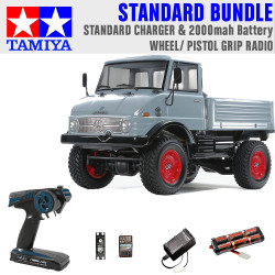 Tamiya RC 58692 Unimog 406 Series U900 (CC-02) 1:10 Standard Wheel Radio Bundle