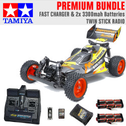 Tamiya RC 47470 Top Force Evo. 1:10 Premium Stick Radio Bundle