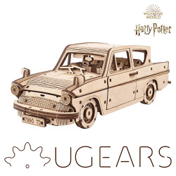 UGEARS 70173 Harry Potter Flying Ford Anglia Wooden  Mechanical Model Kit