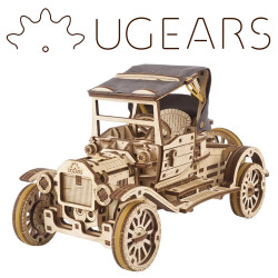 UGEARS 70175 Retro Car UGR-T  Mechanical Wooden Model Kit