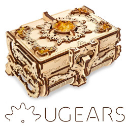 UGEARS Model Amber Box Mechanical Wooden Model Kit