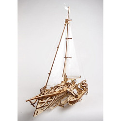 UGEARS Trimaran Merihobus Mechanical Wooden Model Kit 70059