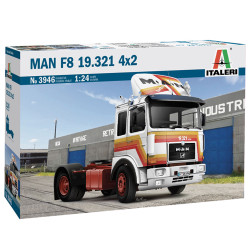 Italeri 3946 Man F8 19.321 2 Axle Tractor 1:24 Plastic Model Truck Kit