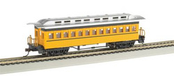 Bachmann USA 13403 1860 - 1880 Coach - Painted, Unlettered - Yellow HO Gauge