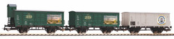 Piko Classic DB Breweries of North Germany Wagon Set (3) III PK58398 HO Scale